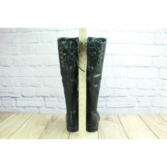 Cole Haan Air Kensington Black Leather Waterproof Knee High Boots Size 7.5 B - Picture 7 of 11